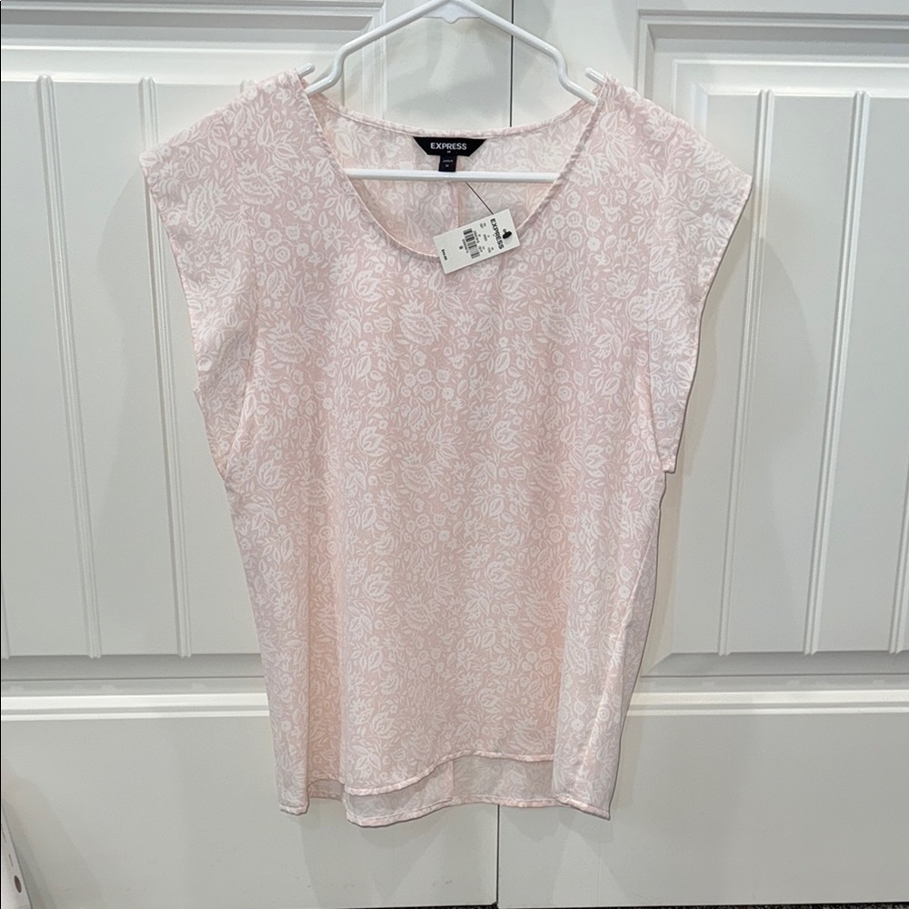 Express Pink Floral Women's Top